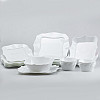 Столовий сервіз на 6 персон керамічний TS Kitchen White square білий (HP23406)