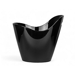 Ведро для льда с одной ручкой из полистирола черное One Chef 5 л