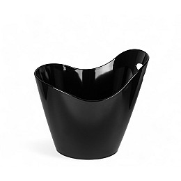 Ведро для льда с одной ручкой из полистирола черное One Chef 5 л