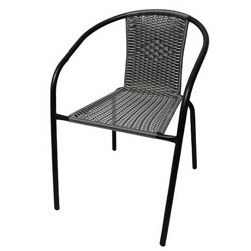 Садове крісло Chomik Bistro Plus 72х61х52 см Сірий