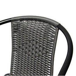 Садове крісло Chomik Bistro Plus 72х61х52 см Сірий