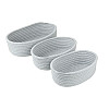 Набір з 3 плетених кошиків для зберігання ANbeauty Gray (AN0103414)