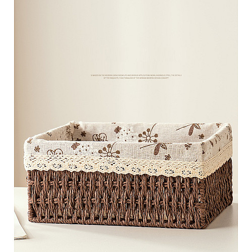 Плетена кошик для зберігання з лози 26,5*20*12,5 см ANbeauty Brown (AN0103437)