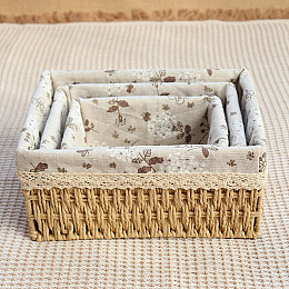 Набір плетених кошиків для зберігання з лози ANbeauty 3 шт (AN0103438)