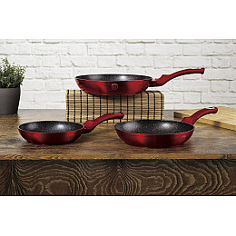 Набір сковорідок Berlinger Haus Metallic Line Burgundy Edition (BH-1288)