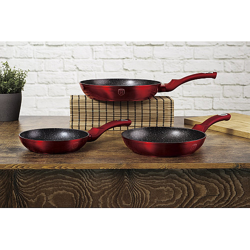 Набор сковородок Berlinger Haus Metallic Line Burgundy Edition (BH-1288)