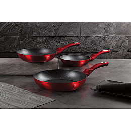 Набір сковорідок Berlinger Haus Metallic Line Burgundy Edition (BH-1288)