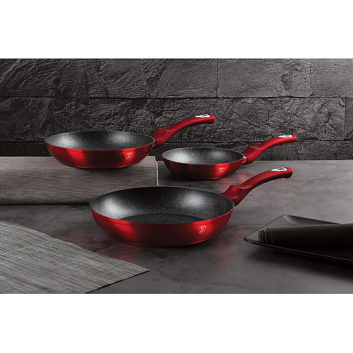 Набор сковородок Berlinger Haus Metallic Line Burgundy Edition (BH-1288)