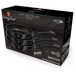 Набір сковорідок Berlinger Haus Metallic Line Carbon Pro Edition (BH-6903)