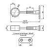 Крепление дистанционное регулируемое R-50R матовий белый Homax
