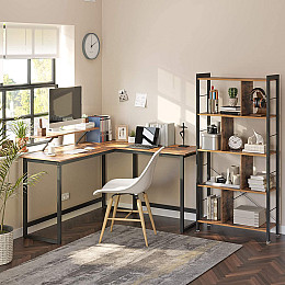 Компьютерный стол LEOBERT Axent Loft 140 х 50 х 76 см Коричневый/Черный