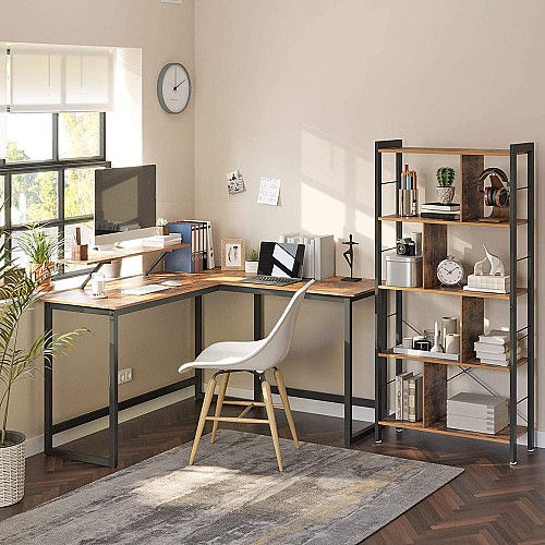 Комп'ютерний стіл LEOBERT Axent Loft 140 х 50 х 76 см Коричневий/Чорний
