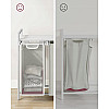 Корзина для белья LEOBERT Chariot 3 x 38л Белая