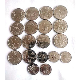 Набор монет в капсулах Collection Вооруженные Силы Украины 30 мм 21 шт Cеребристый (hub_zt5r2h)
