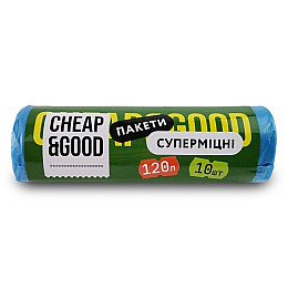 Мусорні пакети Cheap&Good 120 л 10 шт (9305)
