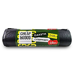 Пакети для сміття Cheap&Good 240 л 10 шт (9311)