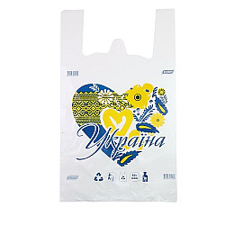 Пакеты майка Экопан Украина 30х50 см 200 шт (9790)