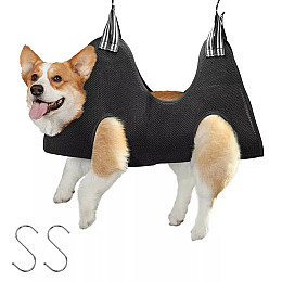 Гамак Lesko DT-641 для грумінгу M Чорний (12485-76268)