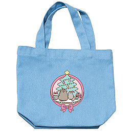 Дитяча еко-сумка 2Life Pusheen cat Кіт новий рік 25х22 см Голубий (v-12160)