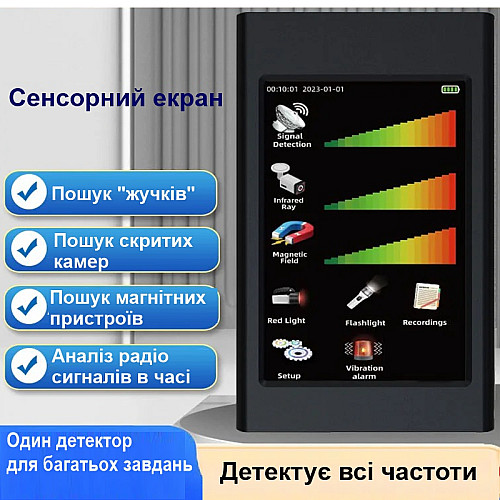 Детектор жучков/скрытых камер и магнитов Nectronix T68 (101023)