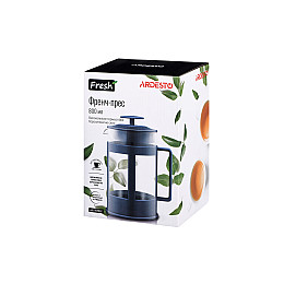 Френч-прес 800 мл синій пластик скло Ardesto Fresh AR1008BEF
