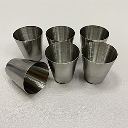 Набір рюмок у чохлі 30 мл 6 шт з нержавіючої сталі Empire EМ-3549