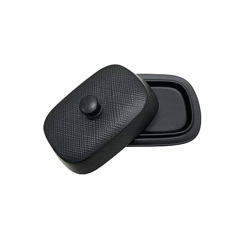 Масленка керамічна 18,8х12,9х7,5 см Maestro MR-20001-45 Black