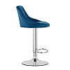 Барный стул LEOBERT KAST Chrom Aksamit 360х340 мм Blue