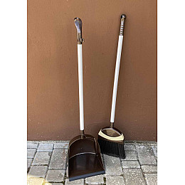 Совок со щеткой Stenson 330 ТЕ Темно-коричневый