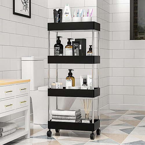 Этажерка A-PLUS 400SR 40х12,3х87,2 см Черный