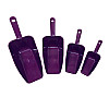 Набор мерных совочков URVE UR-3041 4 шт Фиолетовый