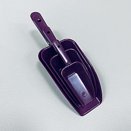 Набор мерных совочков URVE UR-3041 4 шт Фиолетовый