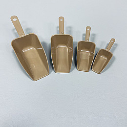 Набір вимірних совочків URVE UR-3041 4 шт Коричневий