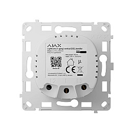 Реле для одноклавишного выключателя Ajax LightCore 1-gang vertical 301112