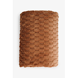 Плед No Brand 1-41 Коричневый 180x200 см (2000990830531)