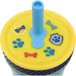 Стакан для детей с силиконовой трубочкой Stor Paw Patrol 370 мл (74687)