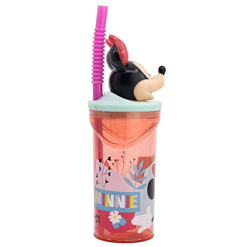 Бутылка с трубочкой Stor Minnie Mouse 360 мл (74466)