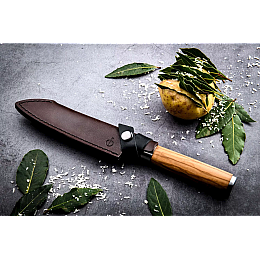 Кожаний чохол для ножів Сантока Style de Vie 20x4.5x2.4 см (Leer1Sant14)