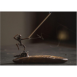 Керамічна підставка для аромапаличок Amber Великий Мудрець 14x4x7.5 см 20646