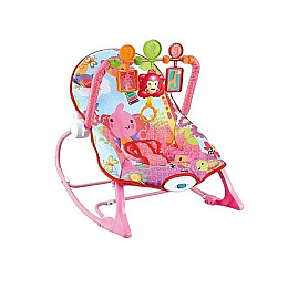 Шезлонг Hu Baby Rocker 3 підвісні Рожевий (157235)