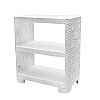 Этажерка Plastic's Craft Ротанг 3-секционная Белый 52х30х58 см 4820182291081