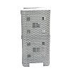 Этажерка Plastic's Craft Ротанг 3-секционная Серый 52х30х58 см 2000181188885