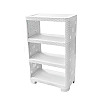 Этажерка Plastic's Craft Ротанг 4-секционная Белый 52х30х83 см 4820182291098