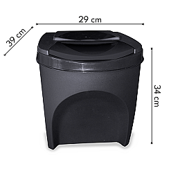 Набор контейнеров для сортировки отходов Noveen GSB254 4 шт 25 л