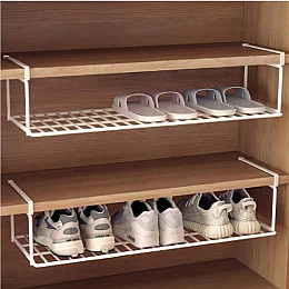 Полка для взуття навісна Stenson 50218-40 M 60x12x13 см Білий