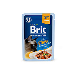 Вологий корм Brit Premium Delicate для кішок з тунцем 85 г (101132) (16081)