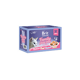 Вологий корм Brit Premium Delicate для котів асорті з 4 смаків 12х85 г (101140) (16086)