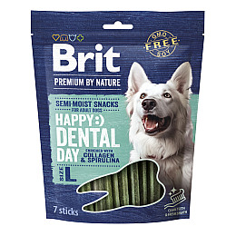 Лакомство для собак Brit Premium Dental Snacks L с коллагеном и спирулиной 250 г (112284)