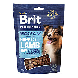 Лакомство для собак Brit Premium Semi-moist Snacks полувлажные с ягненком и облепихой 180 г (112282)