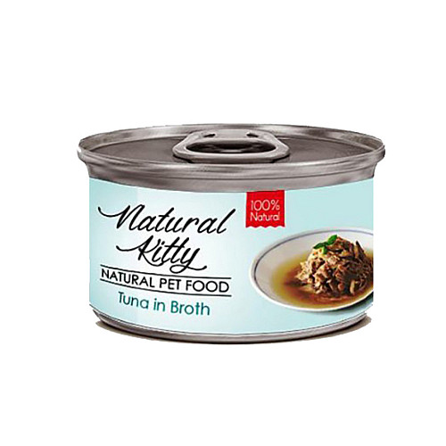 Вологий додатковий корм для котів Cherie Natural Kitty Broth Series Тунець у бульйоні 80 г (CHT21044)